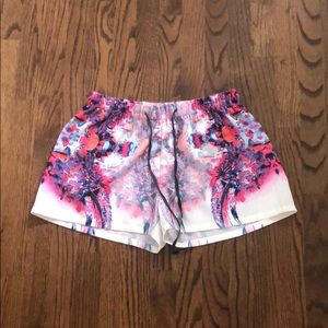 Chiffon printed shorts